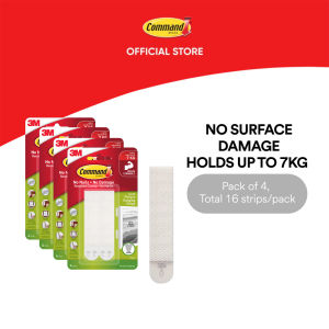 3M™ Command™ Large Picture Hanging Strips 17206 No Surface Damage Holds Up to 7kg 4 pcs/pack For picture hanging