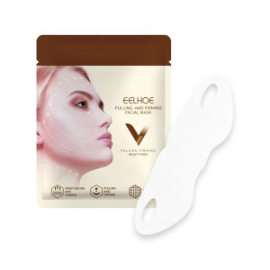 Eelhoe V Shape Face Lifting Mask Chin Firming Moisturizing Anti Aging V Shape Face Lift Up Mask V Line Premium Mask Ear Hook V-shaped Facial Bandage Women Beauty Skin Care Tool