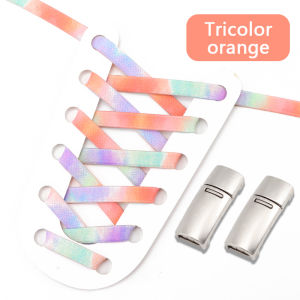 Dây Giày rực rỡ mới kim loại có nam châm khóa giày đàn hồi dây buộc cho giày thể thao tiện lợi Dây giày không buộc giày phụ kiện ren 1 đôi