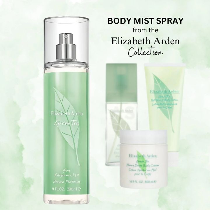 FREE SHIPPING ] Elizabeth Arden Green Tea Fine Fragrance Mist 236ml L(4) -  PERFUME | COLOGNE | BODY SPRAY | BODY FRAGRANCE - CHERRY BLOSSOM |  SUNFLOWER | GREEN TEA | Lazada Singapore