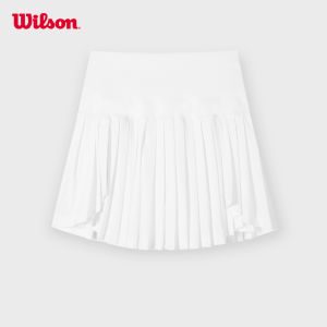 【Quick-Drying】 Wilson Midtown Wrap Skirt Tennis Pleated Skirts Sports Training Dress WW00313331WTA