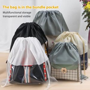 Handbag Clothes Storage Organizer Dustproof Pouch Bag Dust Cover Reusable Non-woven Drawstring Shoes