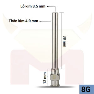 Kim pha chế sang chiết dung dịch 8G 10G dài 38mm bằng thép không rỉ đường kính trong 3mm 3.5mm