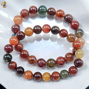 Graduation Grade Natural Old Mine Colorful Rutilated Quartz Bracelet