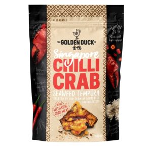 Snack / Camilan / Makanan Ringan Import Singapore Golden Duck 90 Gr Tom Yum Goong Singapore Chilli Crab Singapore Salted Egg Crab Sichuan Mala Hot Pot