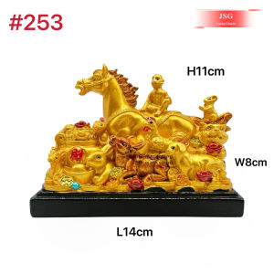 2027 Year of the Sheep Zodiac Figurine 12 Zodiac Statue Home Office Decor Lucky Fortune Ornament