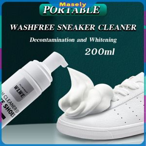 Masely 200ml White Shoe Cleaner for White Shoes Sole Whitener Whitening Shoes Sneaker Cleaner