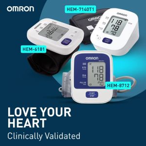 Omron HEM-8712 Automatic Upper Arm Blood Pressure Monitor BPM Digital