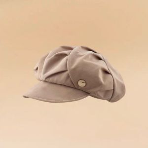 Korean Plain Color Foldable Newsboy Cap Beret Hat