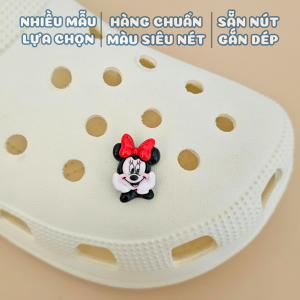 Charm gắn dép A121 mẫu đa dạng sticker gắn dép sục mẫu phụ kiện trang trí charm dép