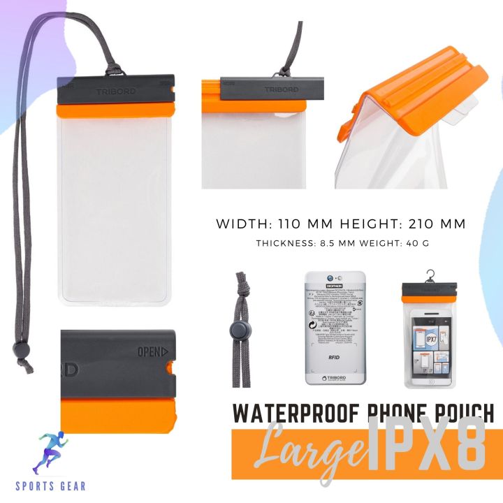 ITIWIT กระเป๋า ถุงกันน้ำใส่โทรศัพท์ขนาดใหญ่รุ่น IPX7 ( WATERPROOF PHONE