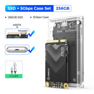 Oroco Mini mSATA SSD Bao Vây Trong Suốt Loại C Để Loại C 5Gbps Tốc Độ Cao vỏ HDD Cho Máy Tính Xách Tay Máy Tính Để Bàn Windows/Linux/Mac