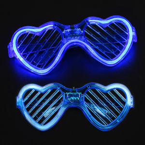 FF Kacamata Flash LED Keren/kacamata Pesta Oval/kacamata Pesta Cinta COD