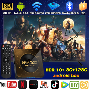 รับประกัน 3 ปี กล่องแอนดรอยbox 2026 8K HD Android 13.0 รองรับภาษาไทย รองรับการเชื่อมต่อ WiFi และ Bluetooth กล่อง android tv 8+128G ดูซอฟต์แวร์ยอดนิยมเช่น YouTube Netflix HBO Tik Tok android box