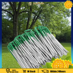 50Pcs U-Shaped Garden Artificial Turf Fastening Nails Weeding Fabric Geotextile Fixing Nainls