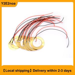 【Local shipping】 10PCS 27mm Sounder Sensor Trigger Drum Disc + wire copper Piezo Elements