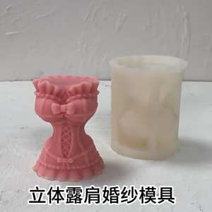 Váy cưới khuôn mẫu Khuôn Silicone 3D áo nịt ngực nhựa đúc khuôn thủ công tự làm lọ khuôn mẫu chậu hoa làm