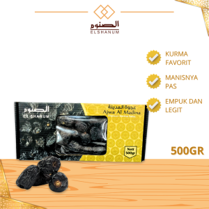 Kurma Ajwa premium madina 500gr - kurma nabi lembut dan legit - SHABANI STORE