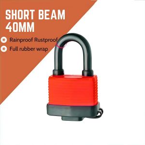 Rustproof Waterproof Padlock With Keys Heavy-Duty Outdoor Anti-Theft Lock For Gate Truck Storage
