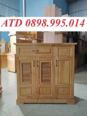 TỦ GỖ TỰ NHIÊN ĐỰNG GIÀY DÉP NGANG 60CM 80CM 1M 1M2 GIÁ RẺ