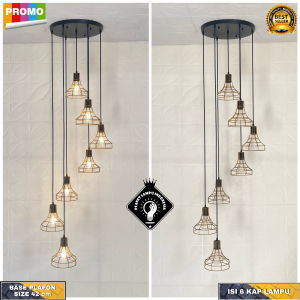 Lampu Gantung Hias Retro Minimalis 7 in 1
