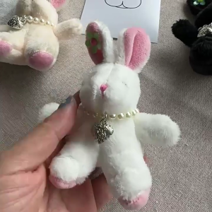 Cute Plush Rabbit Keychain Pendant Lovely Hanging Decoration Bag Phone Pendant Women Backpack Handbag Charm for Girls