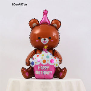 Bong Bóng Trang Trí Gấu Dâu Tây Losto Dùng Để Trang Trí Tiệc Sinh Nhật Thôi Nôi Cho Bé