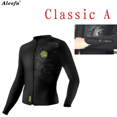 Slinx 5mm Diving Wetsuit Jackets Men Neoprene Jacket for Kitesurfing Clothes Suit Front Zip