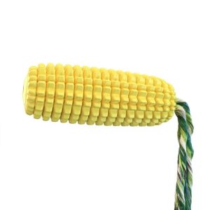 Pet Voice Corn Toy with Rope Interactive Teeth Cleaning Molar Corn Cob Dog Swimming Water Floating Training Toy Bite