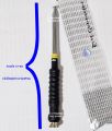เสาวิทยุสื่อสาร สไลด์7ท่อน Air Police ความถี่144-174/245MHz สีดำ/สีเงิน. 