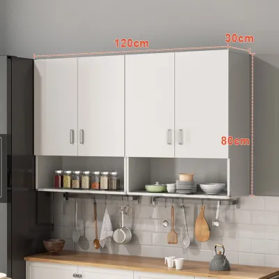 HomePro Wall Cabinet Minimalist Kitchen Cabinet Hanging Wardrobe Cupboard Simple Assembly Storage Top Cabinet