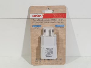 Cục sạc điện thoại SOPOKA SS-01 15A 2 chân cắm tròn