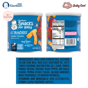 Gerber Baby Organic Puffs Baby Snacks Baby Food Baby Biscuits Lil Crunchies Baby Crackers Teethers Wheels Biscuit