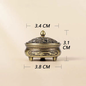 Mini Incense Burner Vintage Alloy Incense Stick Holder Incense Coil Holder Tower Incense Cone Holder