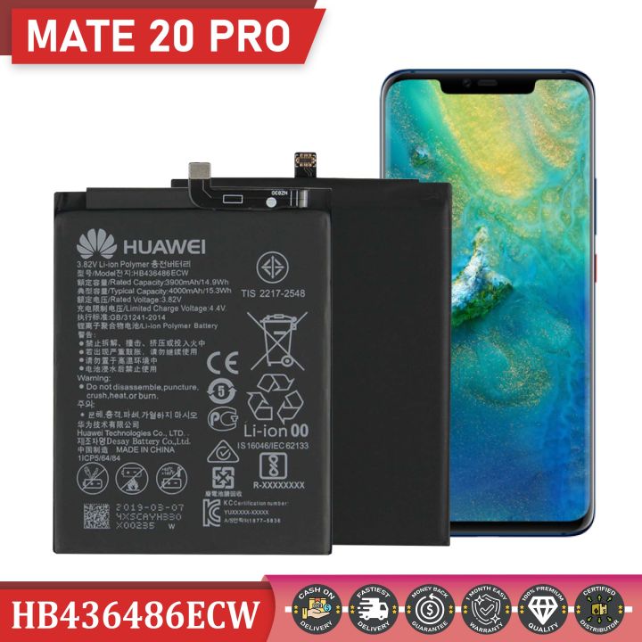 For Huawei Mate 20 Pro Battery Original Model: HB436486ECW High