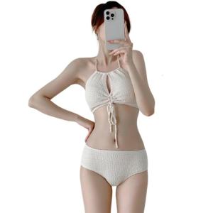 Phụ nữ 3 PCS Đồ bơi với váy đi biển phụ nữ nâng đồ bơi Cà vạt dây rút Bộ Đồ Tắm cho kỳ nghỉ beachwear