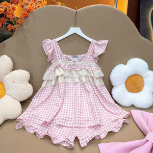 Set cánh tiên mặc nhà tiểu thư bèo tầng