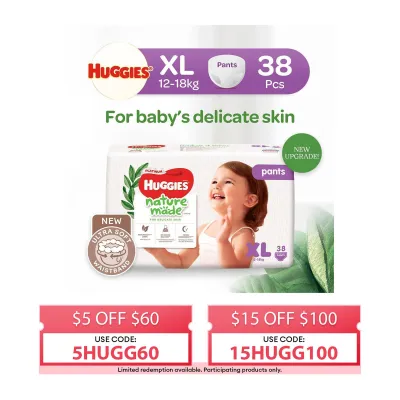 Huggies Platinum Naturemade Pants XL 38s