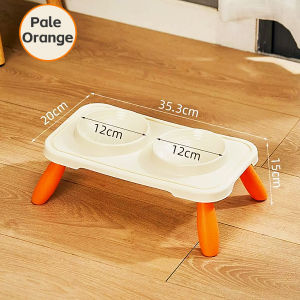 Pet Bowl With Stand Anti-Ant 2-in-1 Dog Food Bowl Large Capacity Portable Protect Cervical Spine Cat Double Bowls