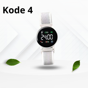 FYJ205 Jam Tangan Kanvas Jam Tangan LED Jam bulat Digital Watch Strap Kanvas