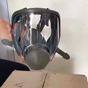 6800 Full Face Gas Respirator With Dual Filtering Cartridge Dust Mask Face Protector For Spraying Painting Polishing Work Safety2026