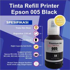 Tinta Epson 005 Black For Printer M1100 M1120 M1140 M1180 M2140 M3140 M3170