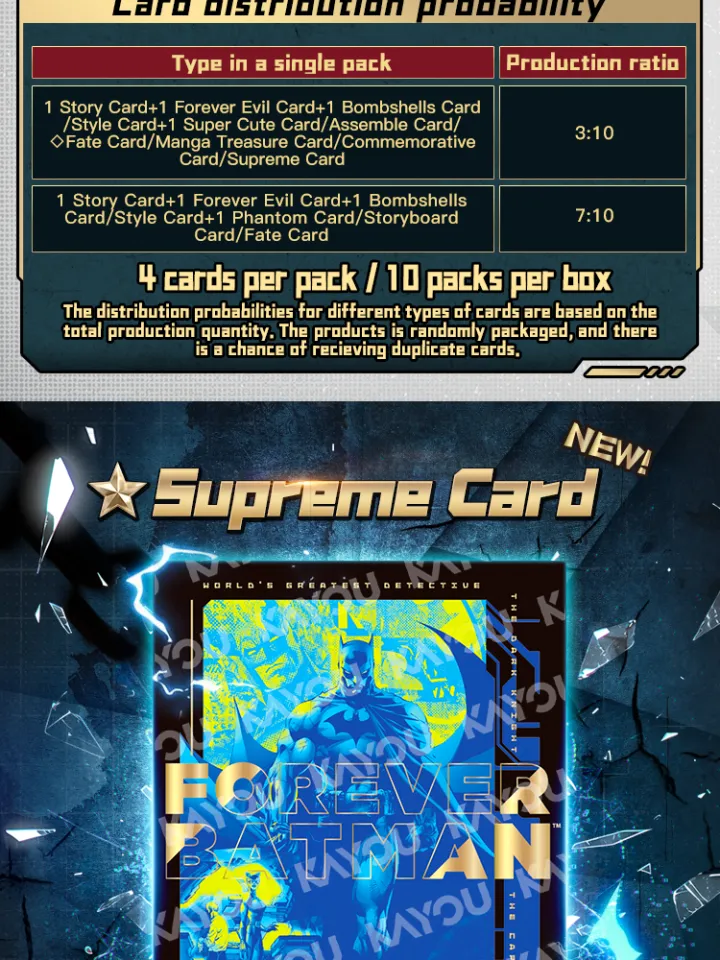KAYOU DC-Universal Glory Collectible Cards-Legend Proof | Lazada