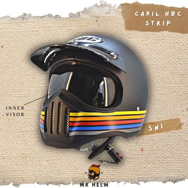 Helm Cakil Helm Ringan Full Face Jual Helm HBC Cakil Pet SOLID