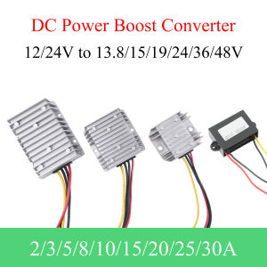หม้อแปลงไฟตัวแปลงไฟฟ้า DC 12/24V เป็น13.8V 15V 19V 24V 36V 48V โมดูลพลังงานยานยนต์