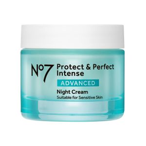 No7 Protect & Intense Advanced Night Cream 1.69 Fl Oz Vitamin E & Shea Butter Moisturizer Collagen Peptide Technology Reduces Fine Lines