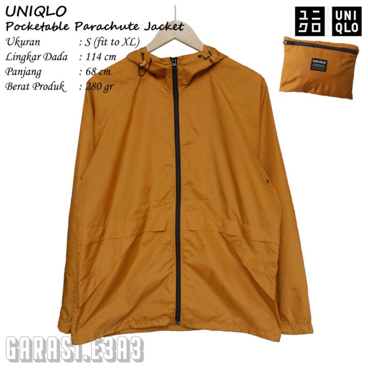 UNIQLO Pocketable Parachute Jacket Minus Jaket Parasut Minus