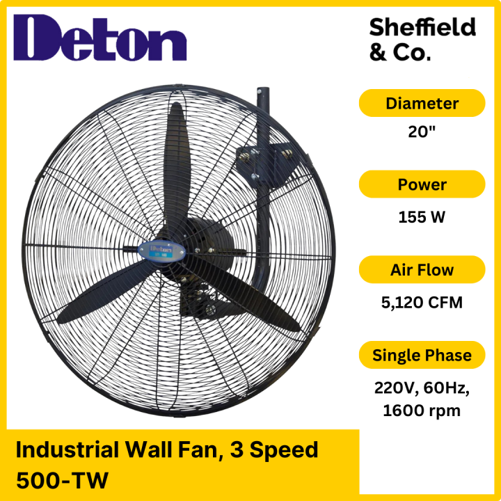 DETON Industrial Wall Fan (20