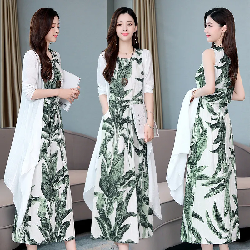 IEF SHOP Ready Stock JS Women s Clothing Medium long print dress