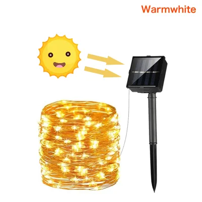 32M/22M/12M/7M Solar Christmas Lights Outdoor Waterproof Fairy lights Garland Festoon Led Lights Wedding NEW Year Party For Home Garden Decoration